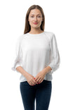Round Neck Satin Blouse
