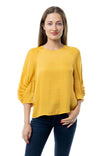 Round Neck Satin Blouse
