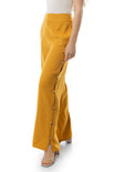 High Waisted Pants With Side Seam Slits