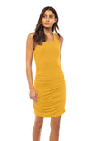 Shirred Knit Bodycon Dress
