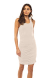 Shirred Knit Bodycon Dress